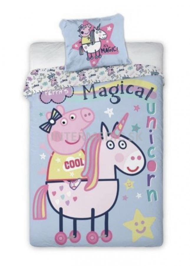 Peppa PIG obliečky  Bavlna Magical Peppa 140x200, 70x90cm
